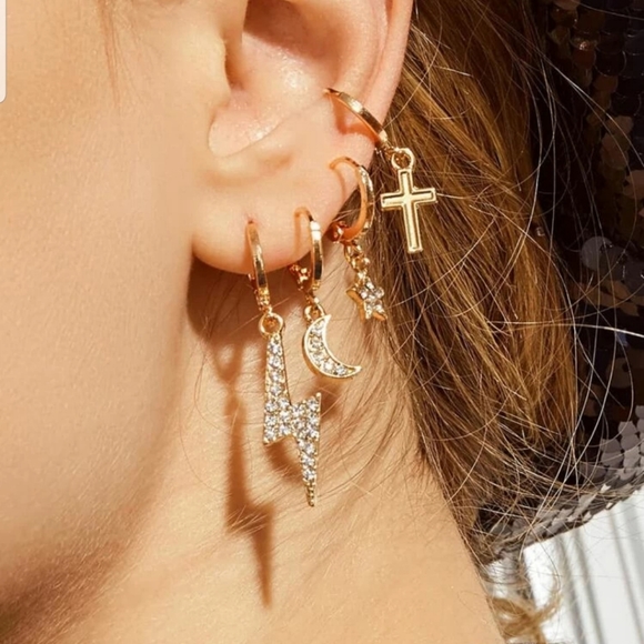 Nikkiwallflower Jewelry - *Beatrice* 4 Piece Mismatch Earrings Set